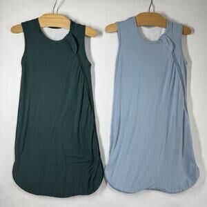 Kyte Baby Sleep Bag Blue Green Size 0-6 mo 0.5 TOG Bamboo Sleep Sack Set of 2